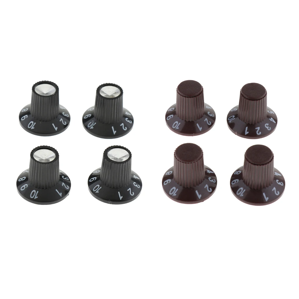 4pcs Guitar Amp Amplifier Knobs Top Hat for LP SG Electric Guitar