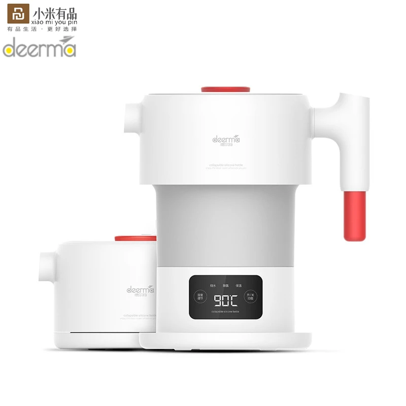 Foldable Electric Kettle 0.6L Folding Water Smart Flask Pot Auto Power-Off Protection Teapot For Travel From xiaomiyoupin | Бытовая