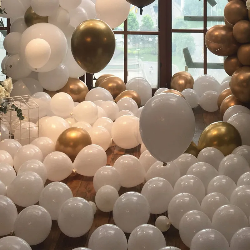 3" 18" 1" 10" " из белого латекса воздушные шары утолщаются счастливый декор для вечеринки в честь Дня Рождения Свадьба Любовь Воздушные шары для праздника море матовый цвет Globos