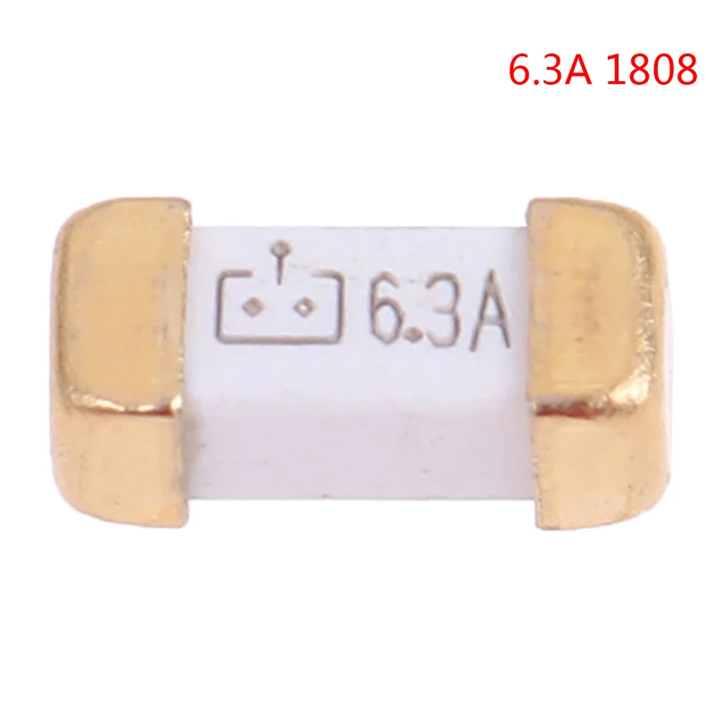 10 шт. Лидер продаж Золотой стопы 1808 125V SMD Быстрый плавкий предохранитель 0.5A 0.75A 1A 2A 3A 4A 5A 6.3A 8A 10A 0451 ультра-быстрое Предохранители Оптовая