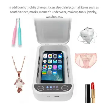

Multifunctional UV Mobile Phone Cleaner USB Charging Box Aromatherapy Function for iOS Android Phone Toothbrush Watch