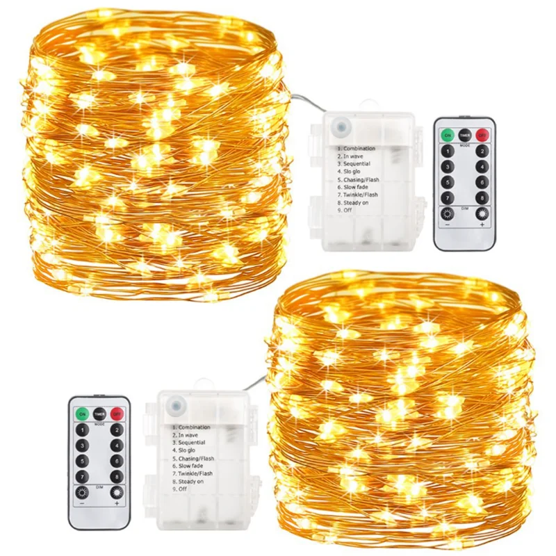 

20M Led Light String Christmas Twinkle Light Battery Power 3 X AAA String Led Lamp Halloween Party Wedding Garden Fairy Lights