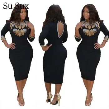 

Black Bandage Bodycon Dress Women African Clothes Diamond Sequin Evening Party Club Mini Dress 2020 Summer Vestidos