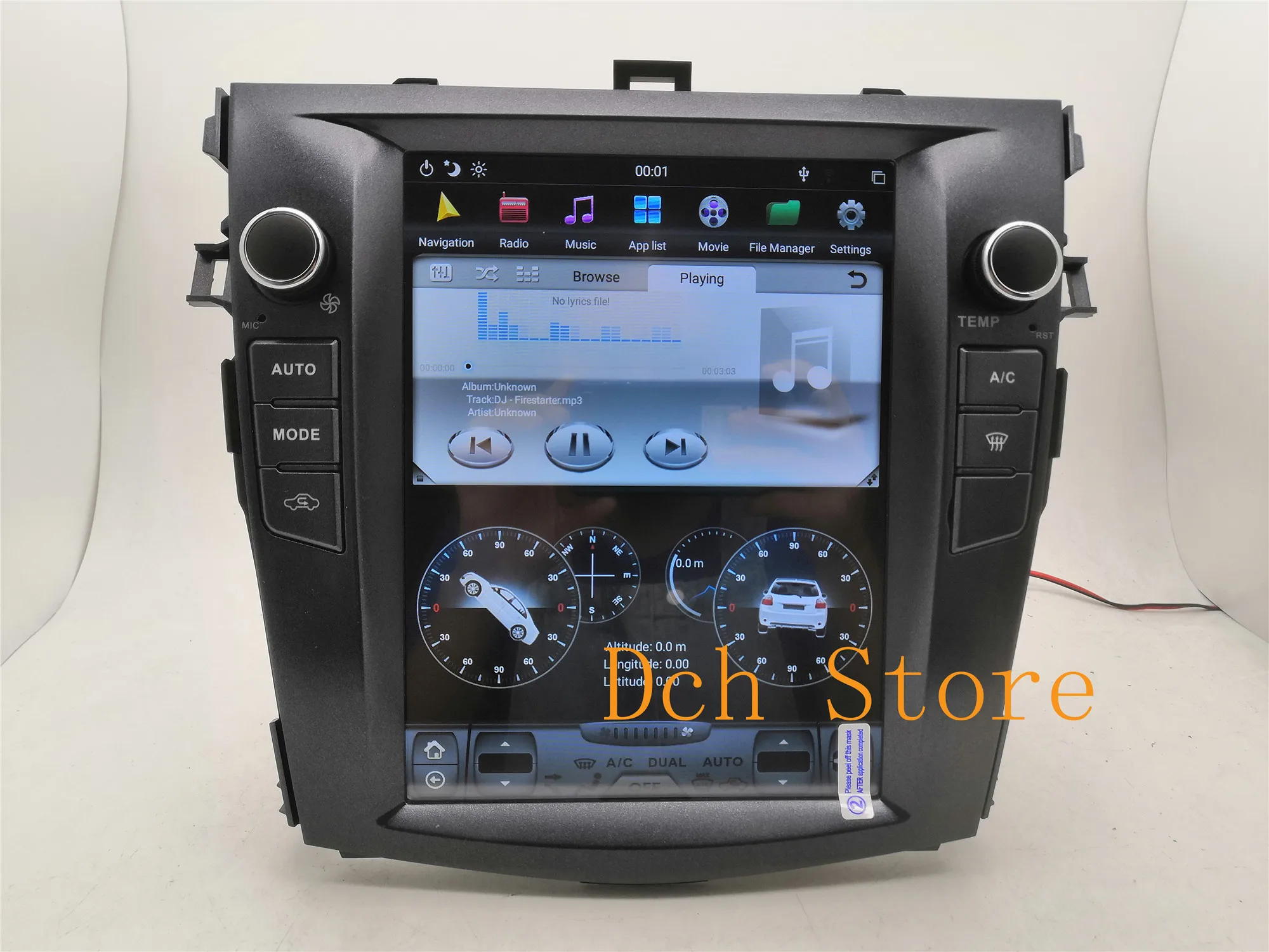 10,4 ''вертикальный экран Tesla стиль Android 8,1 автомобильный DVD gps для Toyota Corolla 2006 2007 2008 2009 2010 2011 2012 2013 ips радио