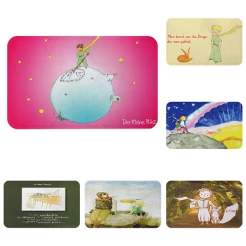 

Fairy Tale Little Prince Cartoon Cool Mat Bath Carpet Decorative Anti-Slip Mats Room Car Floor Bar Rugs Door Home Decor Gift