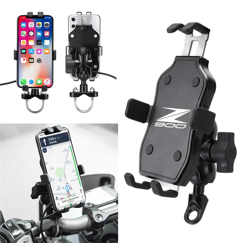 Motorcycle GPS mobile phone navigation bracket Kawasaki Z900 CNC