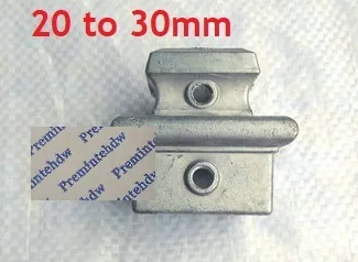 20 to 30mm 4 шт./лот незавершенный квадратный круглый алюминиевый пол пост фланец лестницы перила балясины Регулируемый лоток муфта кронштейна фитинги - Цвет: 20 to 30mm