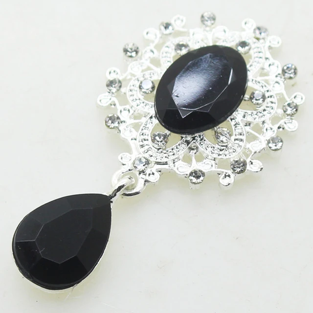 Elegant Crystal Brooch Set - Fashionable Wedding & Holiday Decorations