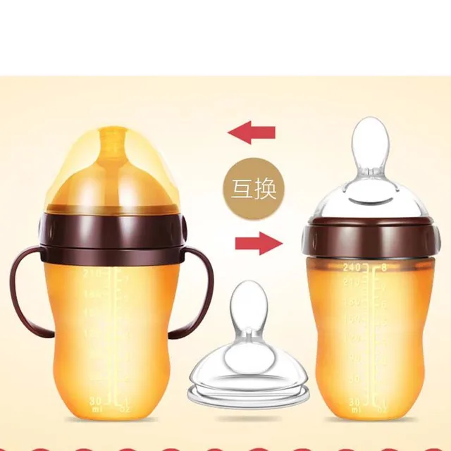 3 Use Baby Silicone Bottle Milk Quality Safe Health Pacifier Infant