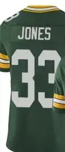 Custom Embroidery For Men Women Kid Youth Aaron Jones White Green Yellow American Football Jerseys
