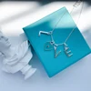S925 sterling silver love heart necklace trendy classical luxury 1:1 original choker necklace best gift for girlfriend jewelry