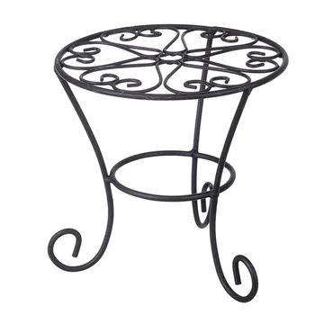 

1pc Creative Iron Decorations Retro European Style HomeDecoration Garden Ornament Creative Bracket for Home (Black)