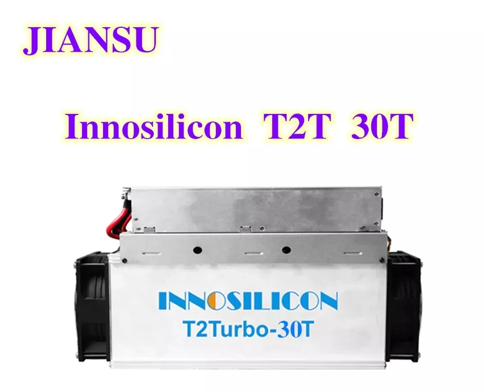 Б/у машина для майнинга Innosilicon T2T 30T sha256 asic miner T2 Turbo 30Th/s bitcoin BTC с блоком питания