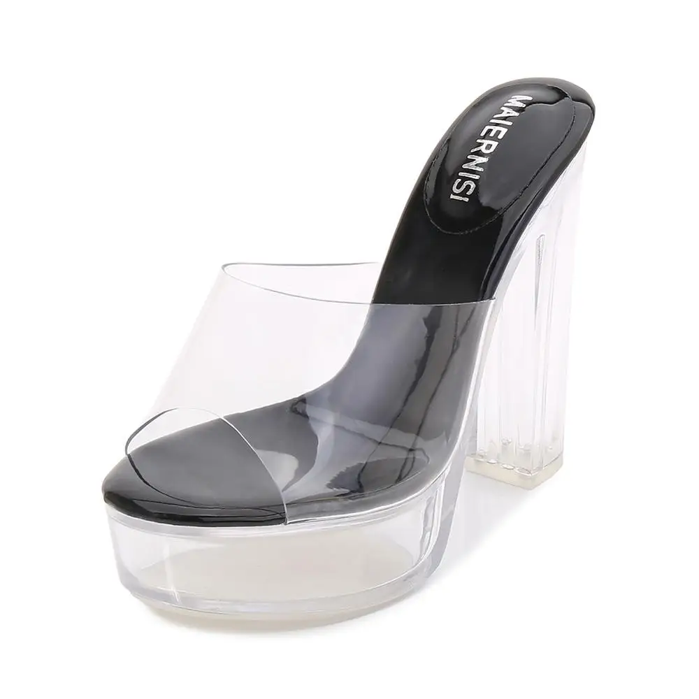 High heel shoes - Women's sizes 6-11 - Clear platform 7 inch stiletto heel  sandal and straps | Enjoyables By JR