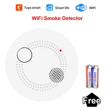 CPVan Tuya WiFi детектор дыма пожарная сигнализация Беспроводная дымовая сигнализация пожарная защита пожарный детектор домашняя система охранной сигнализации