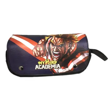 

Anime My Hero Academia Pencil Holder PU + Canvas Cosmetic Bag Student Stationery Pouch Bag Makeup Organizer Bag