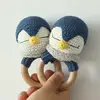 BPA Free Crochet Wooden Ring Baby Teether Safe Cute Animal Rattle Chewing Teething Nursing Soother Molar Infant Toy Accessories 4