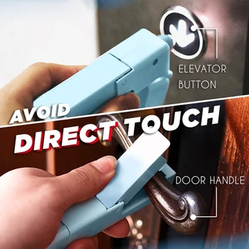 

Building Blocks Protection Anti-epidemic Virus Portable Stick Safe No Touch Defender Safe Playing Holder for Children Kids