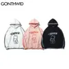 GONTHWID-Sudadera con capucha para hombre y mujer, ropa deportiva con estampado de grafiti, corbata de oso, estilo Harajuku, informal, estilo Hip Hop ► Foto 3/6