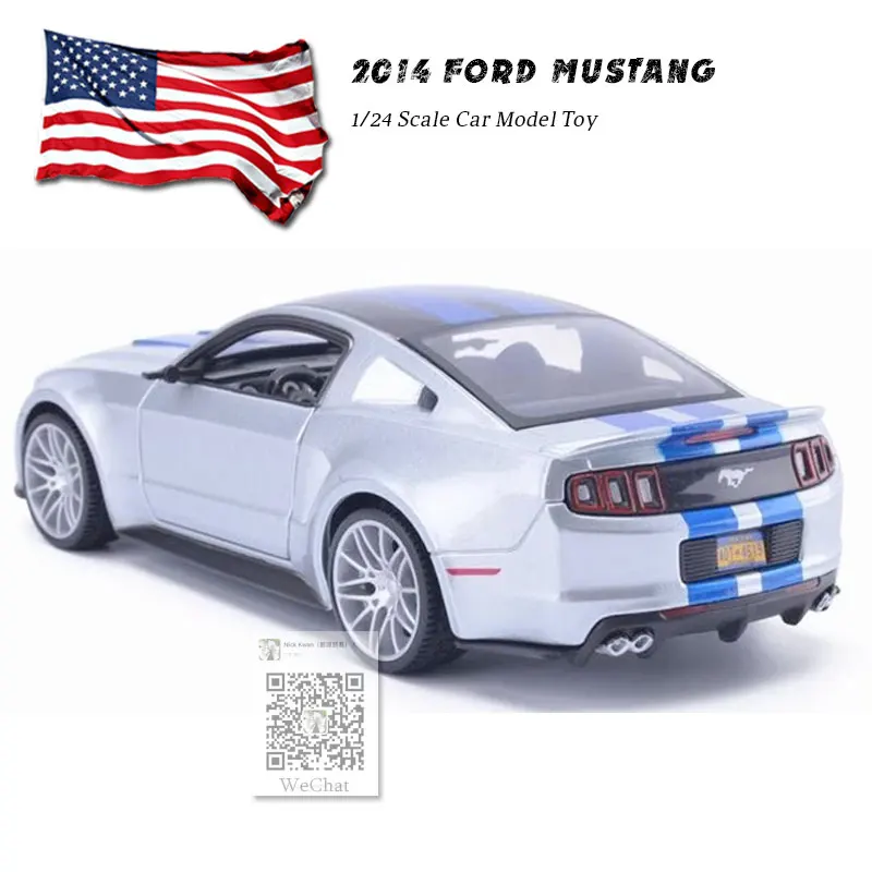 MAISTO 1/24 масштабная модель автомобиля игрушки США Ford Mustang уличный гонщик литая металлическая модель автомобиля игрушка для коллекции, подарка, детей