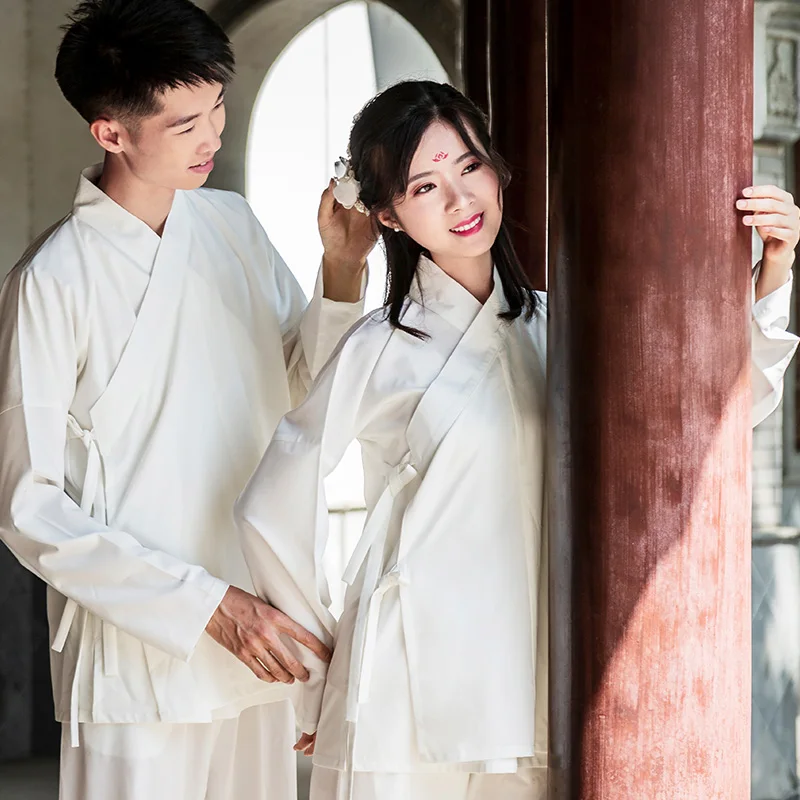 Couples Matching Hanfu Sleepwear Chinese Men Women Pyjama