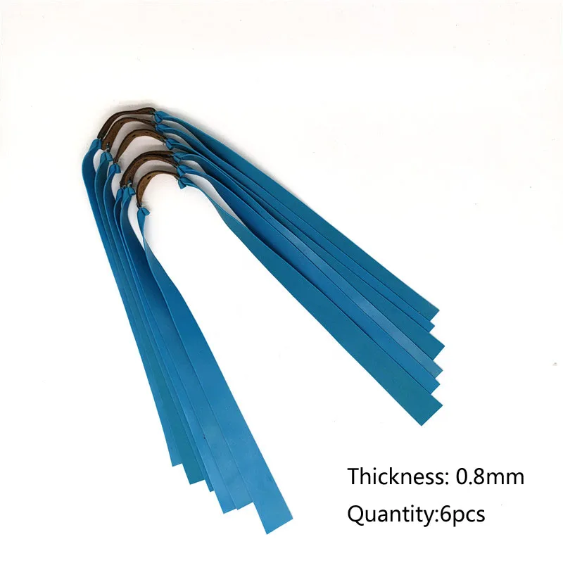3/6pcs Slingshot Flat Rubber Band Thicknes 0.5-1.2mm Catapult Natural Latex Elastic Resilient Rubber Band Slingshot Accessories slingshot rubber band