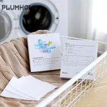  30/60Pcs Laundry Papers Nano Super Concentrated Washing Soap Gentle Washing Powder Sheets Anti-Dyeing Laundry Cleaning Products 