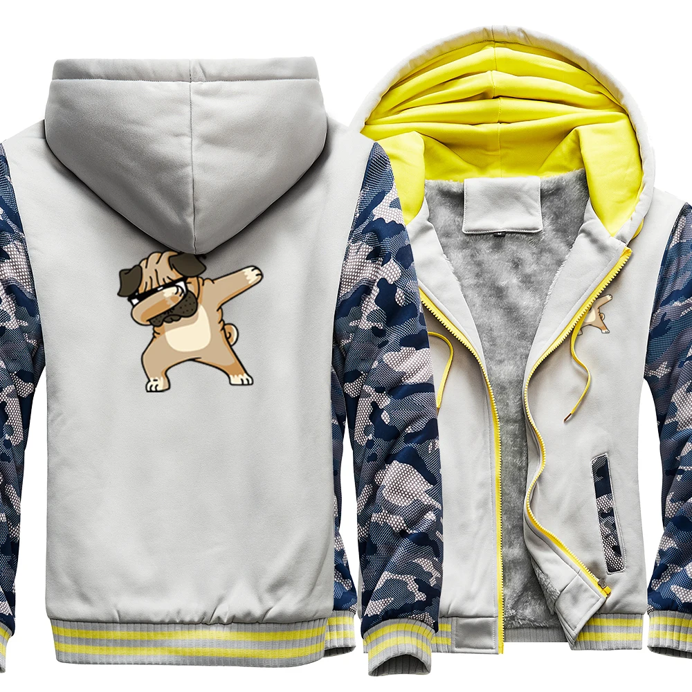

Cartoon Cool Style Animal Dog Jackets For Male Thicken Cute Pattern Jacket Man Hip Hop Style Hoodies High Quality Cute Men Hoody