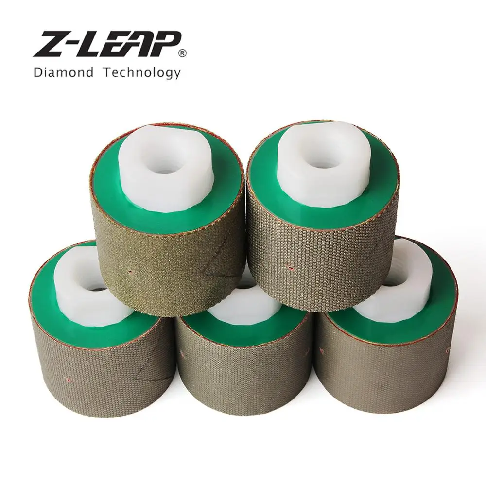 Z-LEAP " 5 шт./компл. алмазные барабан Мокрый Применение гальваническим шлифовальный инструмент Гранит Мрамор бетона Стекло Применение Фул абразивное колесо