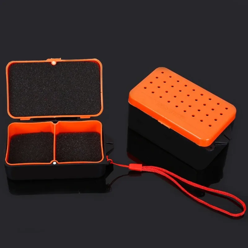 Dropship Multifunctional 2 Compartments Fishing Box Plastic Earthworm Worm Bait Lure Fly Carp Fishing Tackle Box Accessories