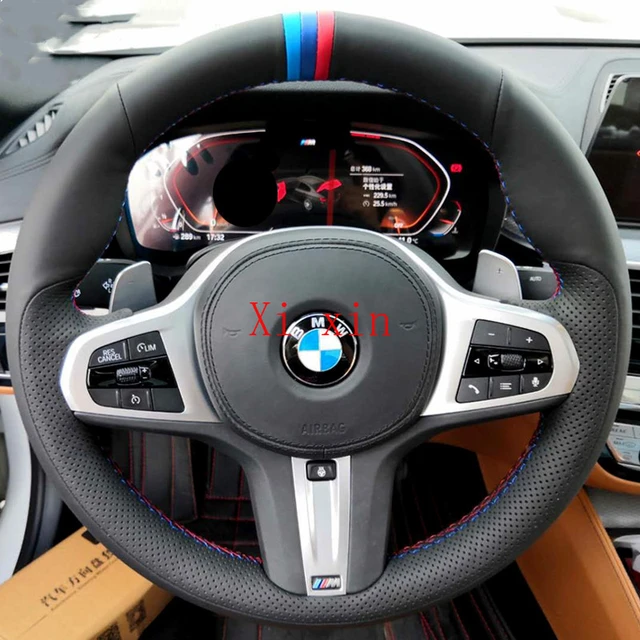 Coprivolante in pelle nera per Bmw E53 X5 E83 X3 Sport