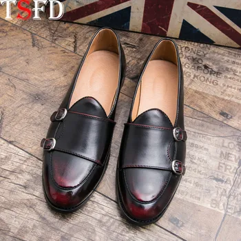 

Ultralight Sneakers Man Shoes Leather Casual Shoes Men's Moccasins Large Sizes Summer Simple Slip-on Shoes Wild Red Lazy Shoe Y8