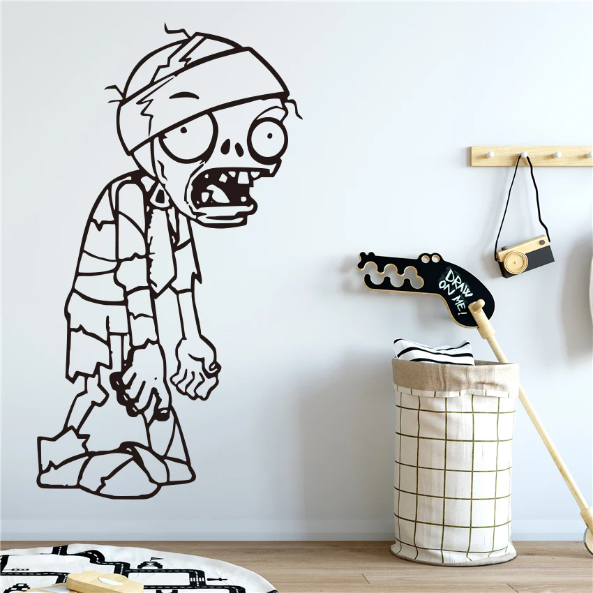 

Plants vs. Zombies Cartoon Home Decor Wall Sticker Nursery For Kids Room living room Cartoon Vinyl Wall Decor S121