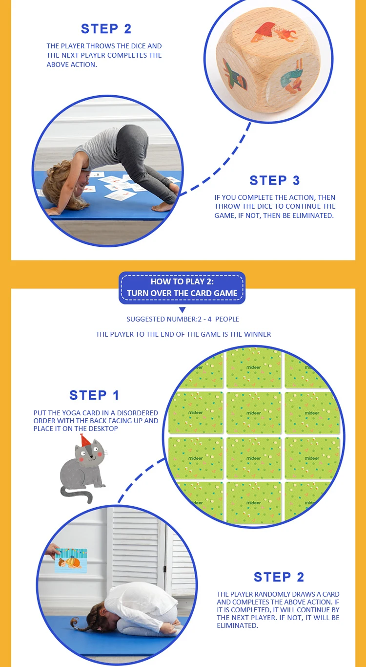 Mideer Yoga Card,Cognitive Card,Educational Toys