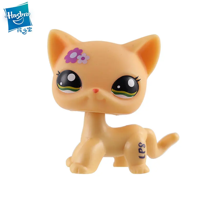 Действительно редкий pet shop lps игрушка экшн стоящая коллекция короткой шерсти кошка белый розовый черный оранжевый тигр кошка lps Собака Такса colli