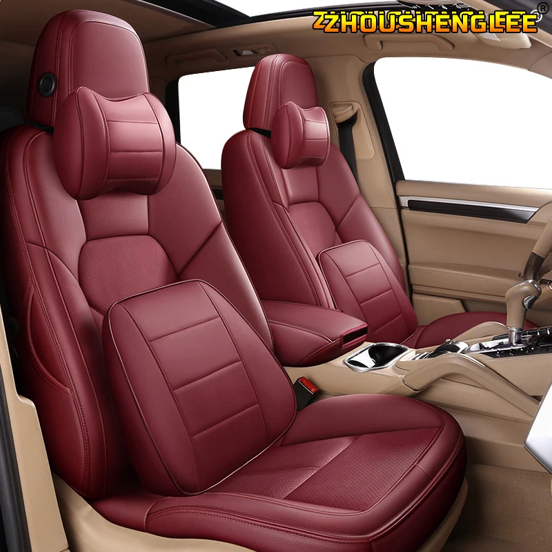 ZHOUSHENGLEE Make Custom Leather car seat cover For BMW 1/2 Series E81 E82 E87 E88 F20 F21 F52 F40 F22 F23 F44 F45 F46 car seats