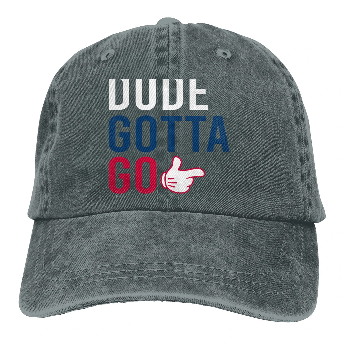 Dude Got Go Casquette черные унисекс Мужские Женские джинсовые бейсболка с ремешком кепки Регулируемый Гольф папа шляпа