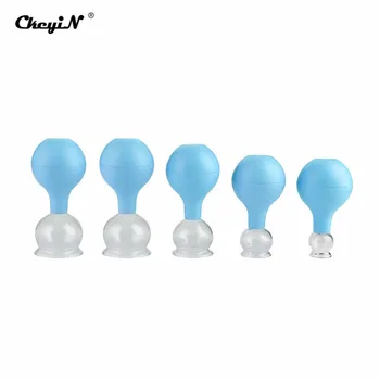 

5Pcs Professional Vacuum Silicone Cupping Cups Kit Anti Cellulite Body Massager Cupping Therapy Set TCM Acupuncture Pain Relief