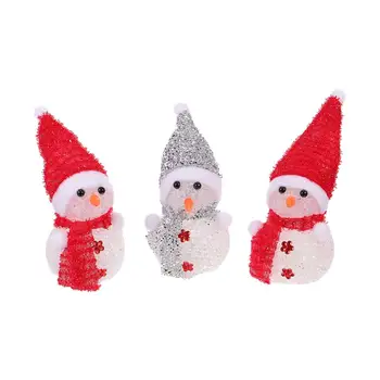 

1 Set Durable Practical Luminous Safe Exquisite Snowman Adornments Snowman Decorations Christmas Decors