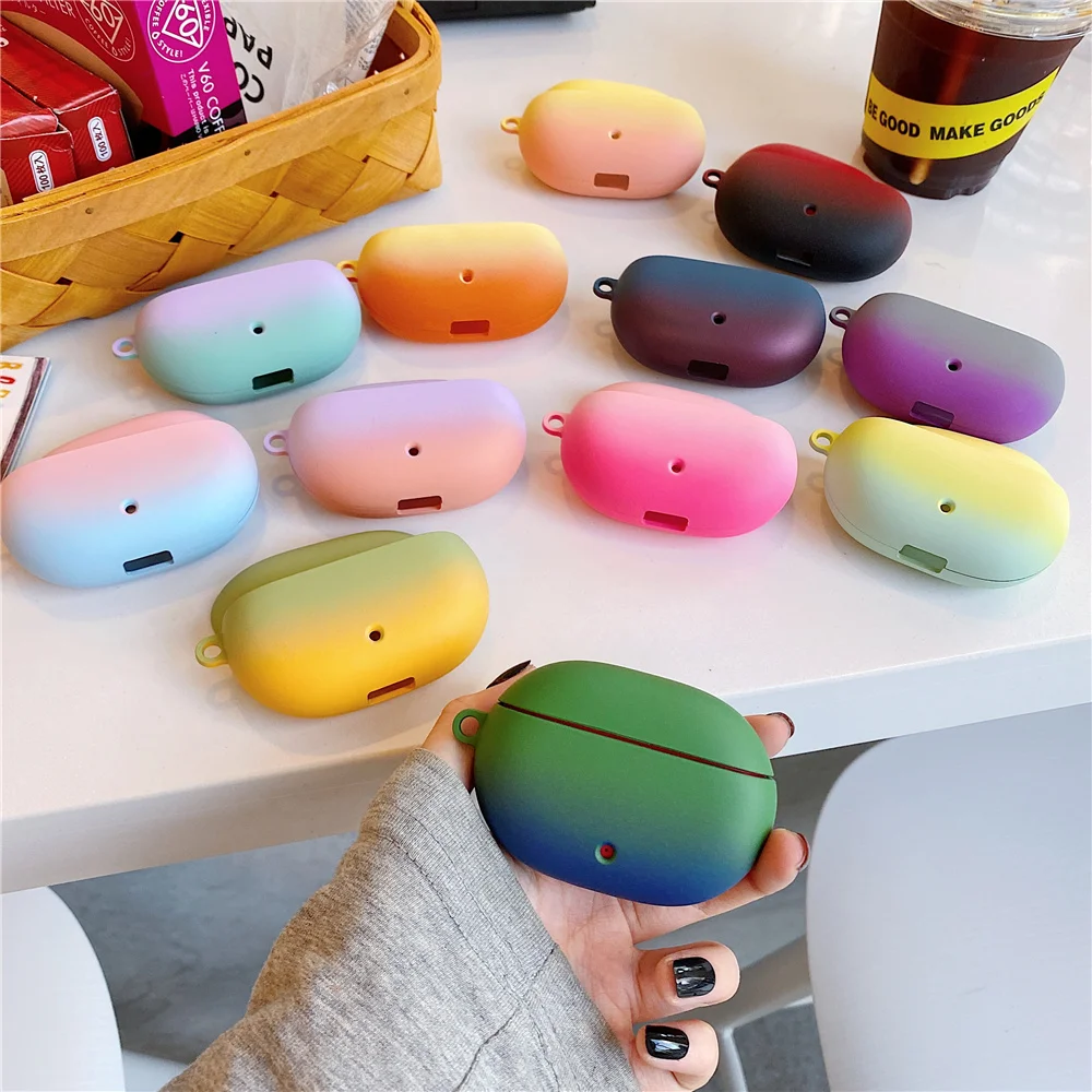 Custodia Per Cuffie Beats Studio Buds, Colore Sfumato Arcobaleno, Custodie Rigide Smerigliate Per Pc, Scatola Di Ricarica Per Auricolari Wireless, Cop