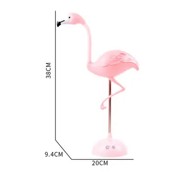 

Pink Flamingo Touch Sensor Switch USB Charge LED Desk Table Night Reading Lamp Light Rechargeable Birthday Gifts Home Decor