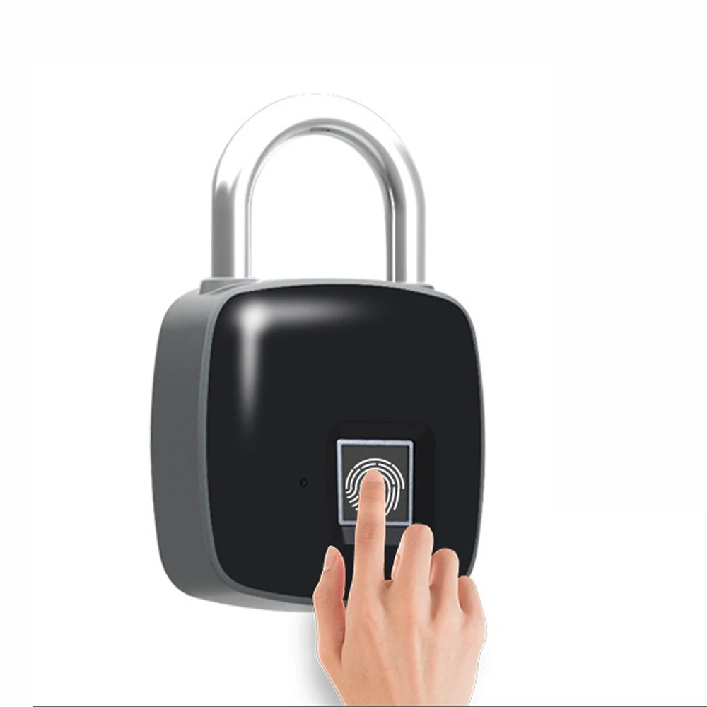Перезаряжаемый Умный Замок смарт-замок без ключей замок отпечатков пальцев IP65 USB Водонепроницаемый Противоугонный замок безопасности