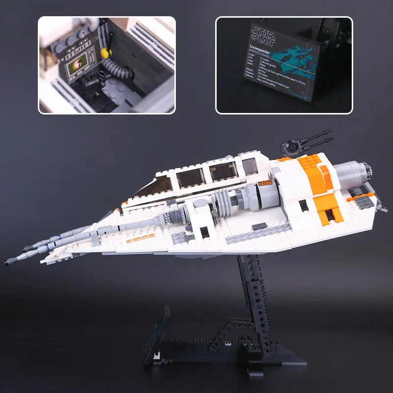 Tanie DHL 05084 gwiazda serii Wars 10129 Snowspeeder zestaw Self Lock klocki klocki edukacyjne dla dzieci boże narodzenie zabawki modelu prezent