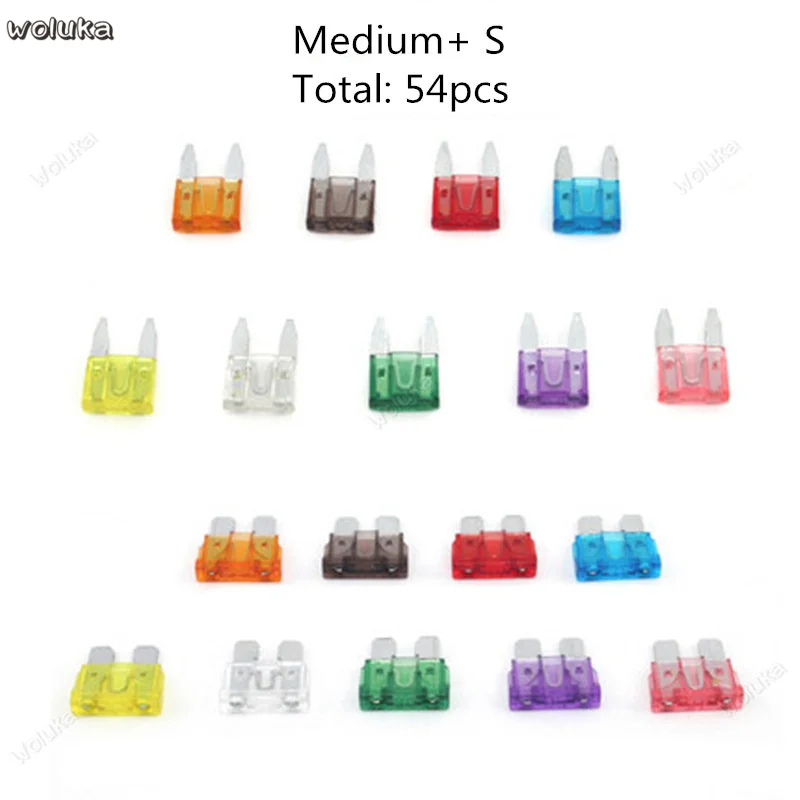 Send storage box insurance clip car cigarette lighter fuse small piece car insurance insert 5-40A CD50 Q04