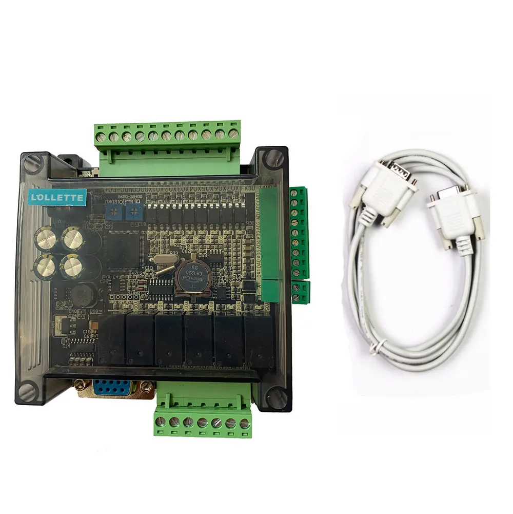 Delaman Tarjeta de Control Industrial PLC FX3U-14MR 8 Entrada 6 Salida Programable Controlador Simple