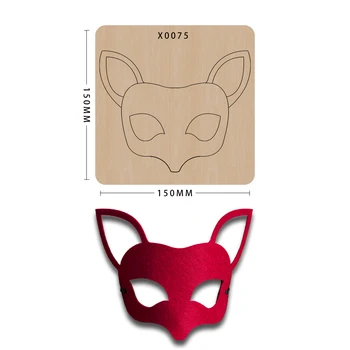 

Die cuts storage for card making Scrapbooking cutting die morrer Animal knife mold fox eye mask Suitable for big shot machines
