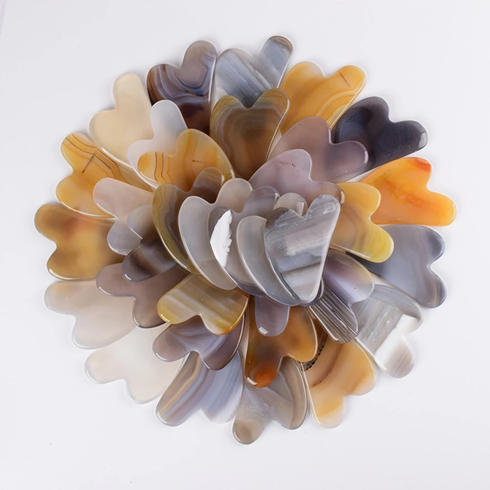 Массажер для лица Agate Jade Gua Sha инструмент массажа гуашь скребок глаз тела гуаша спа