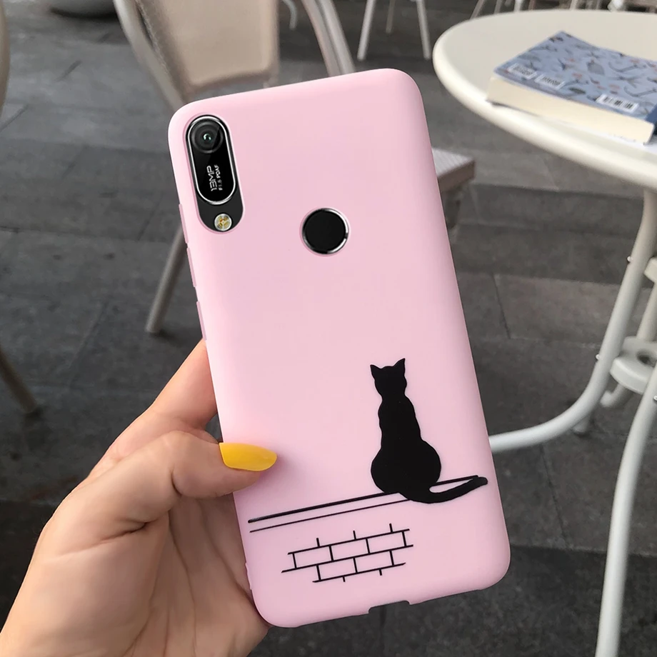 Чехол для Huawei Y6 2019 милый мягкий силиконовый чехол накладка из ТПУ телефона MRD LX1 Y 6