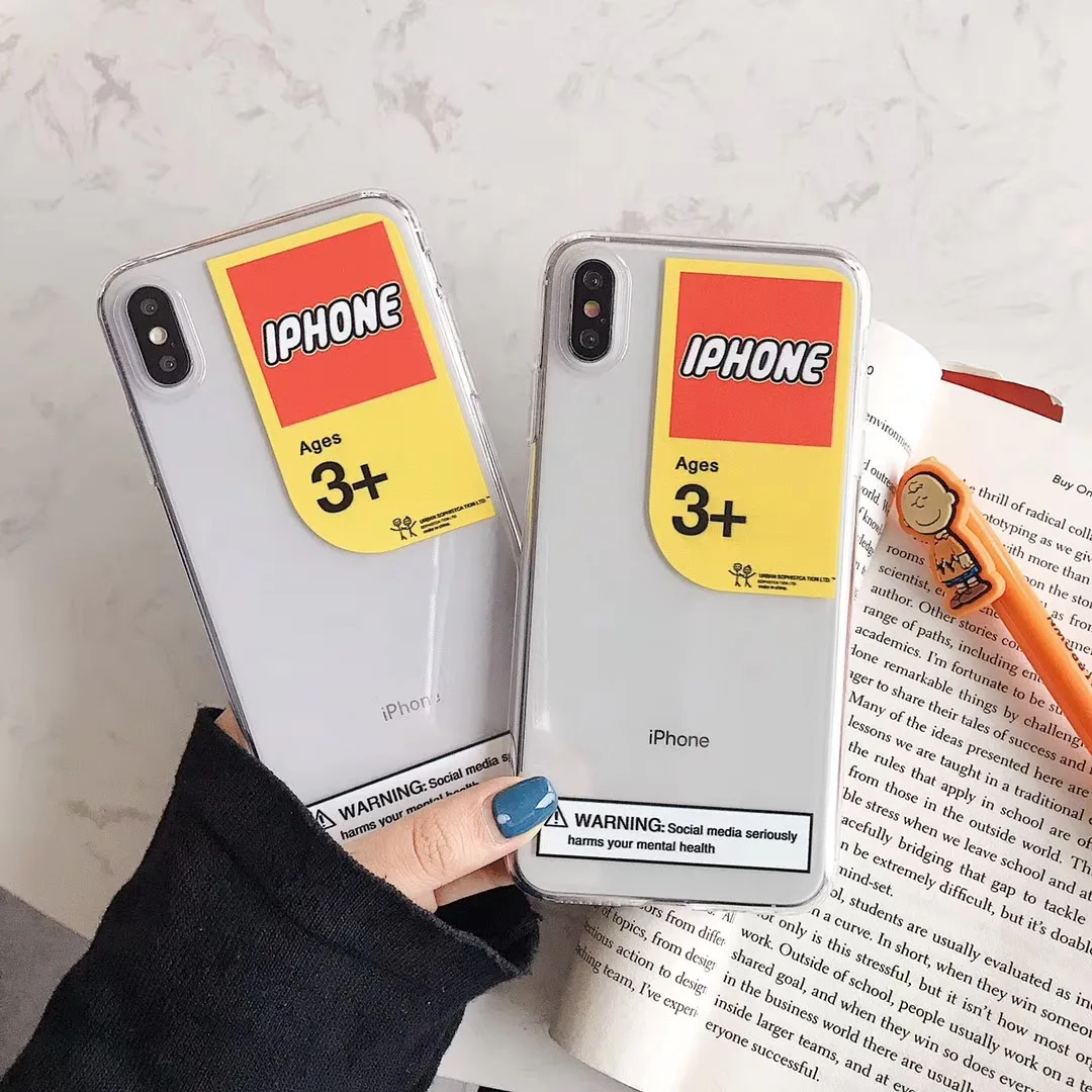 Простой Модный креативный чехол для телефона с рисунком iphone Xs MAX XR X 6 6s 7 8 plus мягкий