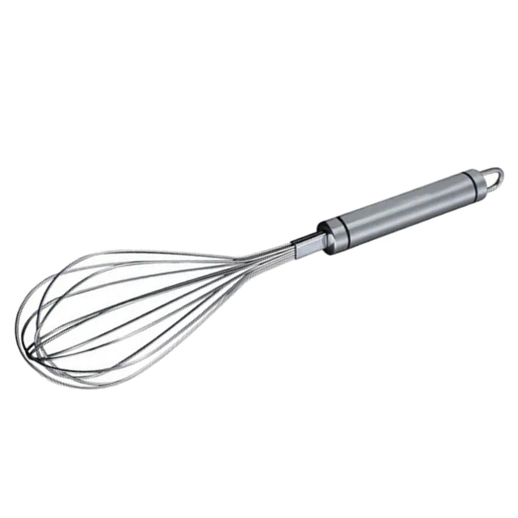 Stainless Steel Whisk 29.5cm Wire Whisk Egg Beater For Baking Blending